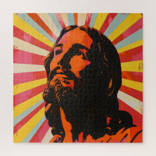 Pop Art Jesus Christ Jigsaw Puzzle
