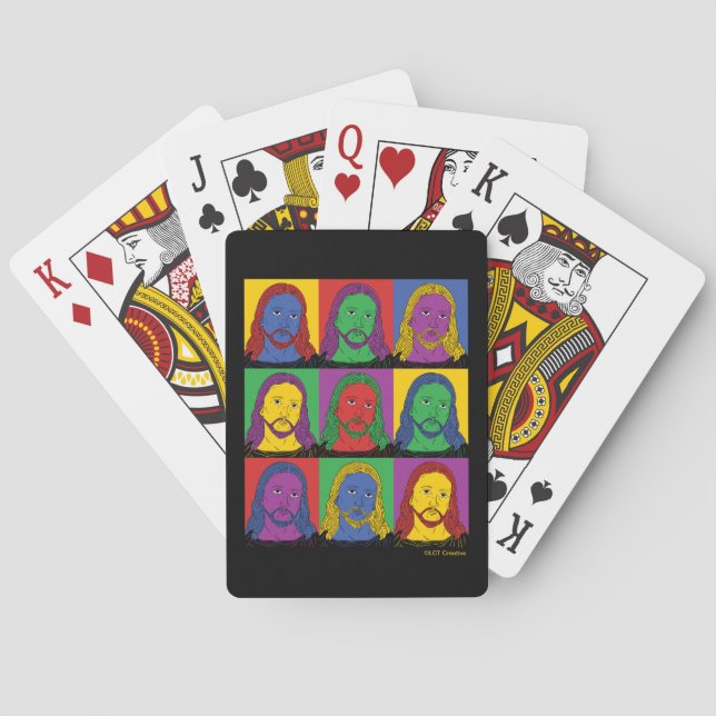 Pop Art Jesus Playing Cards (Back)