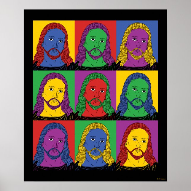 Pop Art Jesus Poster (Front)