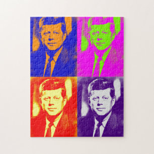 Pop Art JFK John F. Kennedy Jigsaw Puzzle