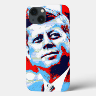 Pop Art JFK John F. Kennedy Red Blue iPhone 13 Case