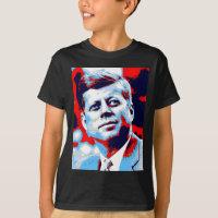 Pop Art JFK John F. Kennedy Red Blue