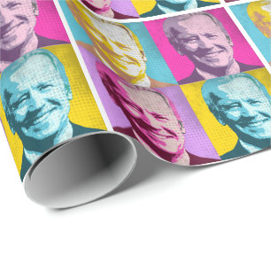 Pop Art Joe Biden Wrapping Paper