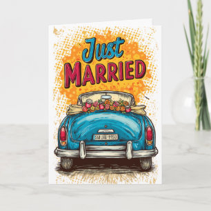 Pop Art Just Married Card