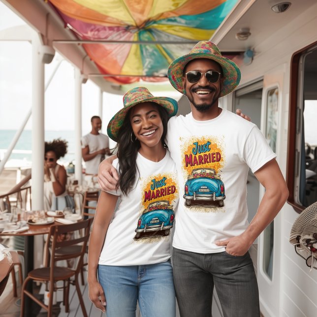 Pop Art Just Married T-Shirt (Creator Uploaded)