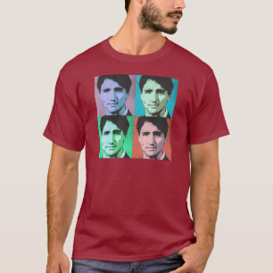 Pop Art Justin Trudeau - Full Size 2-.png T-Shirt