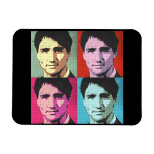 Pop Art Justin Trudeau - Full Size -.png Magnet