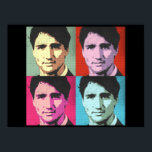 Pop Art Justin Trudeau - Full Size -.png Poster<br><div class="desc">Justin Trudeau T-shirts and Trudeau Apparel from PolitiClothes.com  Your Canadian Hot Spot for Political Clothing and Gifts Browse 1, 000's of Humour Tees and Canadian Political Designs on T-shirts,  Bumper Stickers,  Hoodies,  Buttons,  Cards,  Mugs,  Posters,  and More!. FOLLOW US ONLINE: SHOP: http://www.Politiclothes.com FACEBOOK: http://www.facebook.com/politiclothes TWITTER: http://www.twitter.com/politiclothes</div>