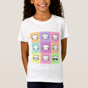 Pop Art Kawaii Cat Emoji 2 T-Shirt