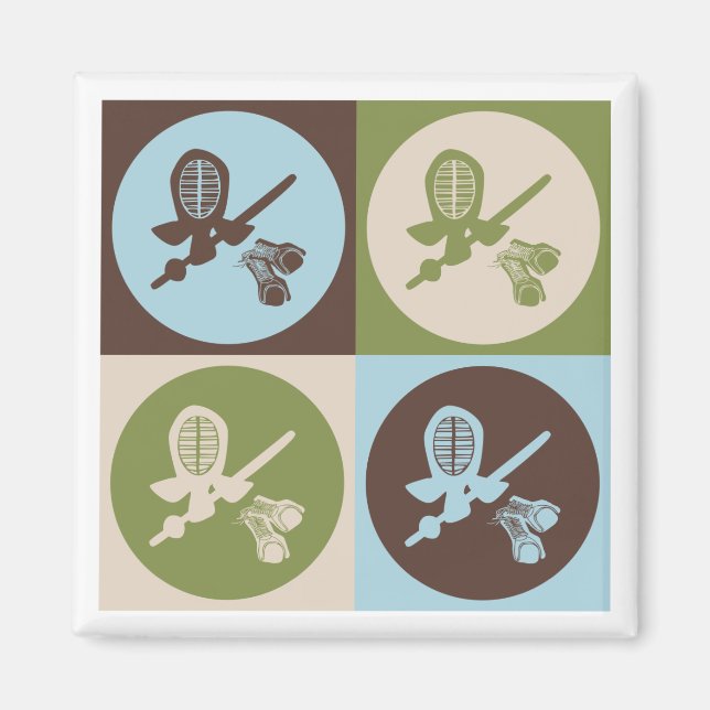 Pop Art Kendo Magnet (Front)
