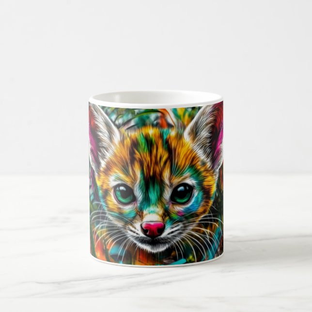 Pop Art Kitten  Coffee Mug (Center)
