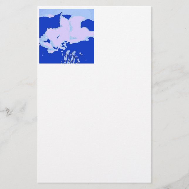 Pop Art Kitty Stationery (Front)