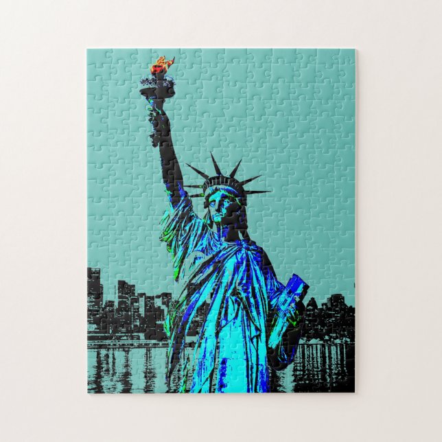 Pop Art Lady Liberty Jigsaw Puzzle (Vertical)