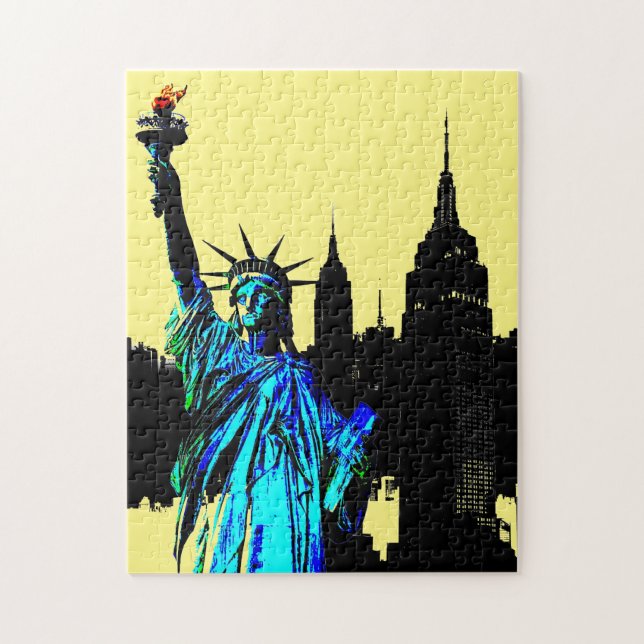 Pop Art Lady Liberty Jigsaw Puzzle (Vertical)