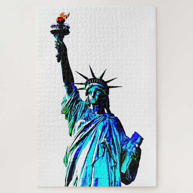 Pop Art Lady Liberty Jigsaw Puzzle (Vertical)