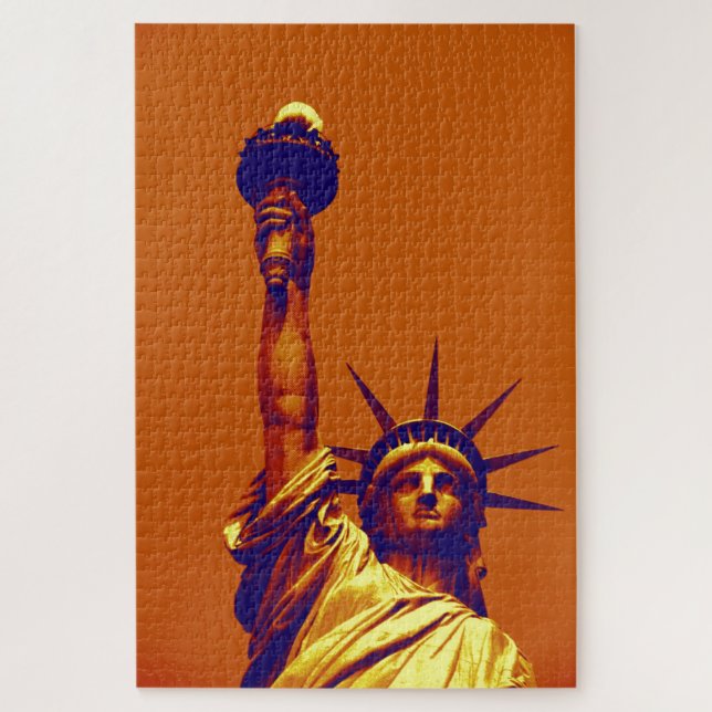Pop Art Lady Liberty Jigsaw Puzzle (Vertical)