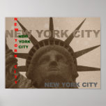 Pop Art Lady Liberty New York City Poster<br><div class="desc">Statue of Liberty Pop Art USA Symbol - Pop Art Style New York City Monuments Artworks - Indepent United States of America National Symbol Buildings</div>