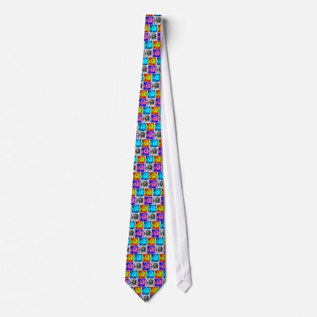 Pop Art Lady Liberty New York City Tie (Front)