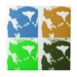 Pop Art Lemurs Tile