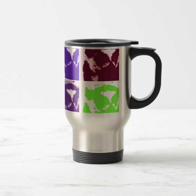 Pop Art Lemurs Travel Mug (Right)
