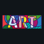 Pop-Art Letters Poster<br><div class="desc">Colourful Art Typography Poster</div>