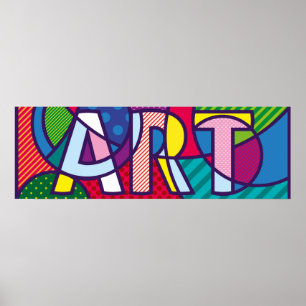 Pop-Art Letters Poster
