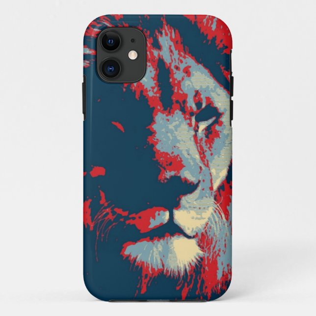 Pop Art Lion Case-Mate iPhone Case (Back)