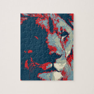 Pop Art Lion Jigsaw Puzzle