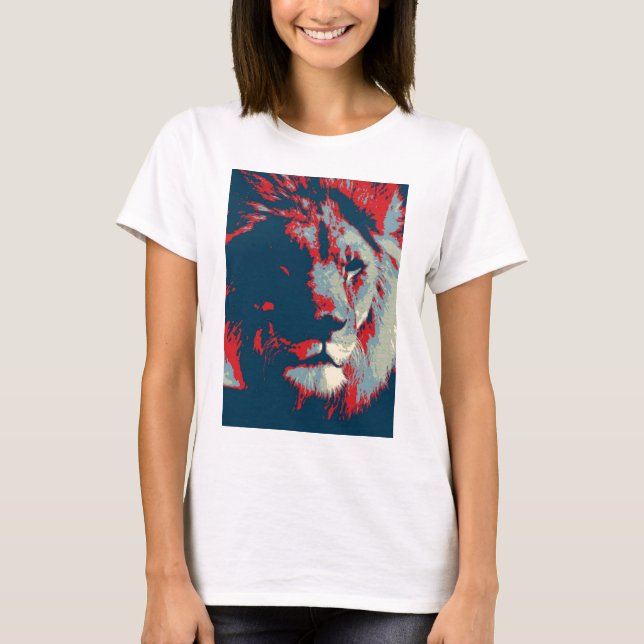 Pop Art Lion T-Shirt (Front)