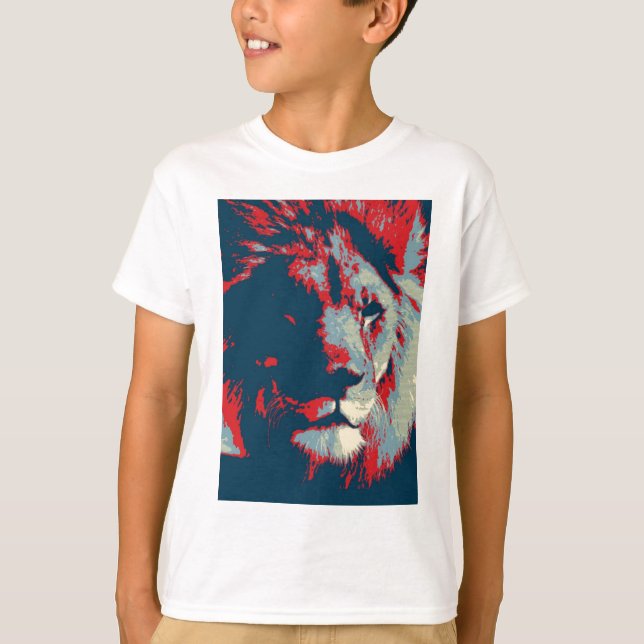 Pop Art Lion T-Shirt (Front)