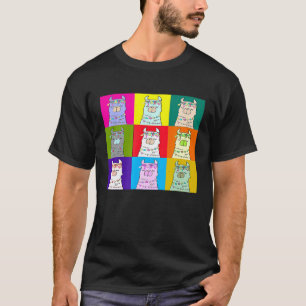 Pop Art LLama American Culture Artists T-Shirt