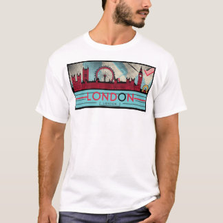Pop-Art London Skyline 1 T-Shirt