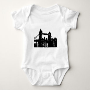 Pop Art London Tower Bridge Baby Bodysuit