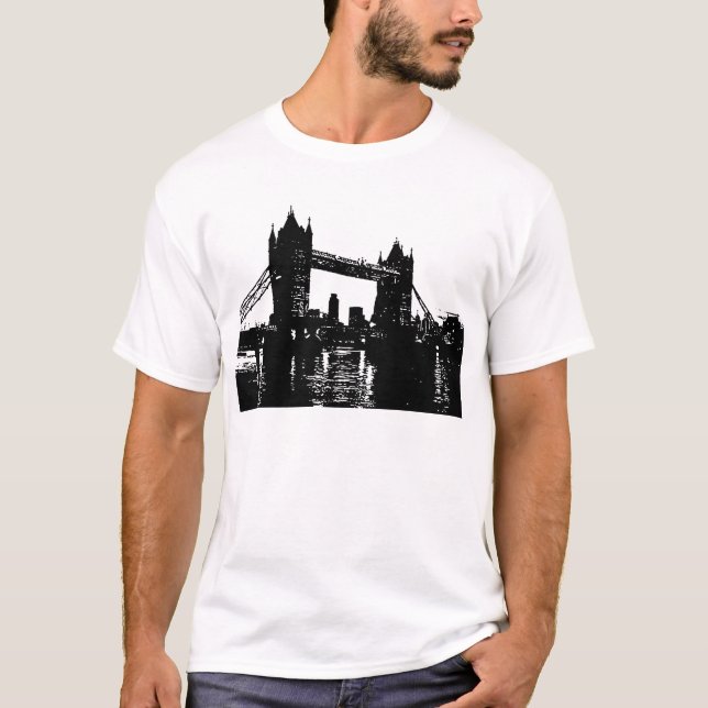 Pop Art London Tower Bridge T-Shirt (Front)