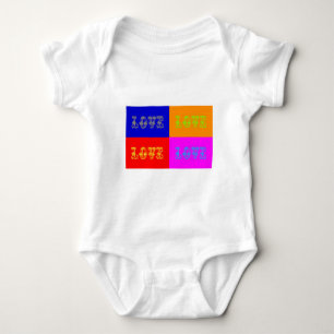 Pop Art Love Baby Bodysuit