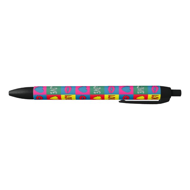 Pop art love black ink pen (Bottom)