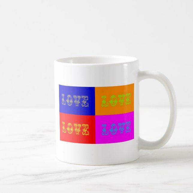 Pop Art Love Coffee Mug (Right)