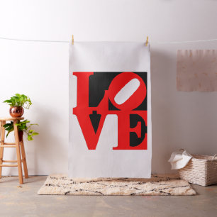 pop art love fabric