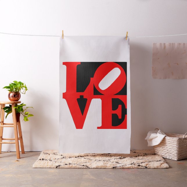 pop art love fabric (In Situ)