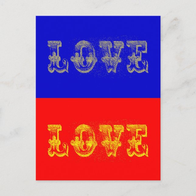 Pop Art Love Postcard (Front)