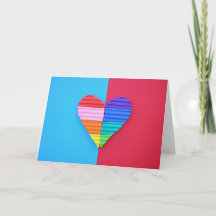 Pop Art Love Twin Valentine Rainbow Hearts