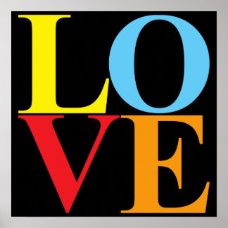 Pop Art LOVE | Typography Poster