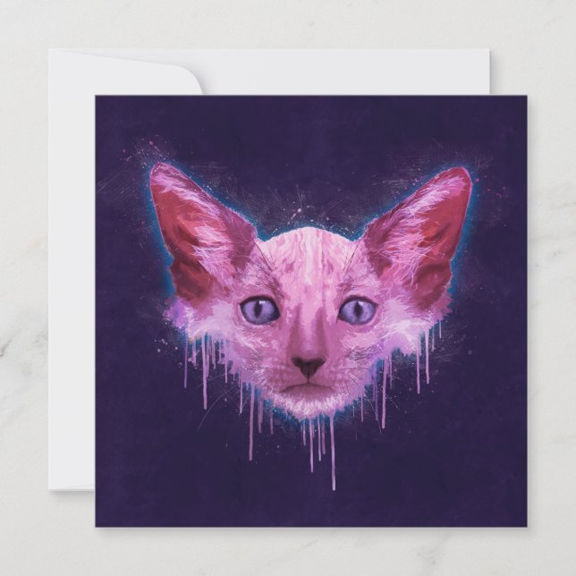 Pop Art Lykoi Werewolf Cat (Front)