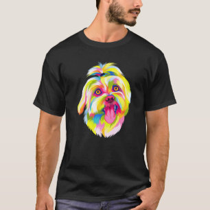 Pop Art Maltese Cute Paw Pet Men Women Kids Dog T-Shirt