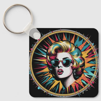 Pop Art Marilyn Key Ring