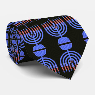 Pop Art Menorah Tie