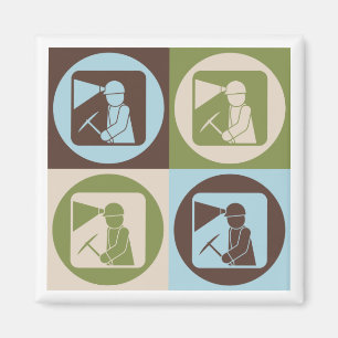 Pop Art Mining Magnet