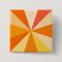 Pop Art Modern 60s Funky Geometric Rays in Orange