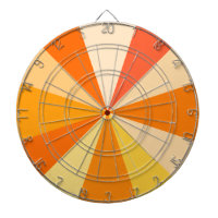 Pop Art Modern 60s Funky Geometric Rays in Orange