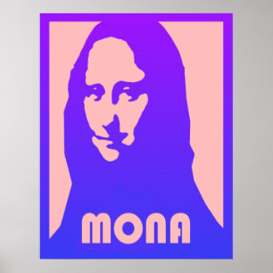 Pop Art Mona Lisa Poster